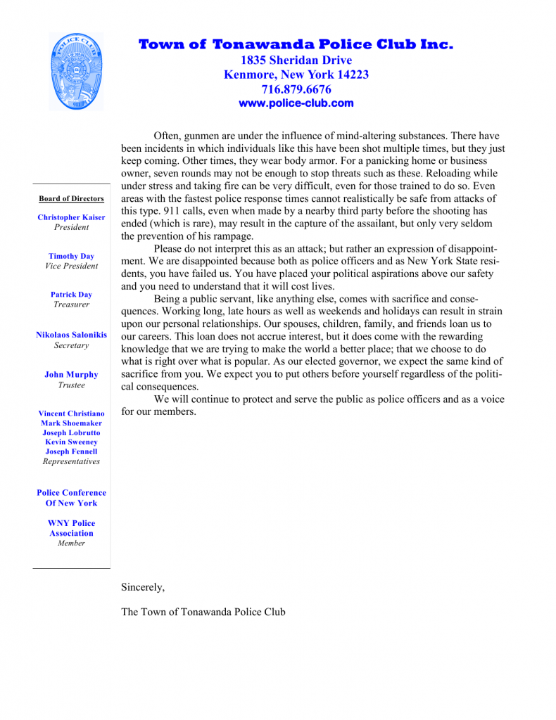 Tonawanda Police Club page 2