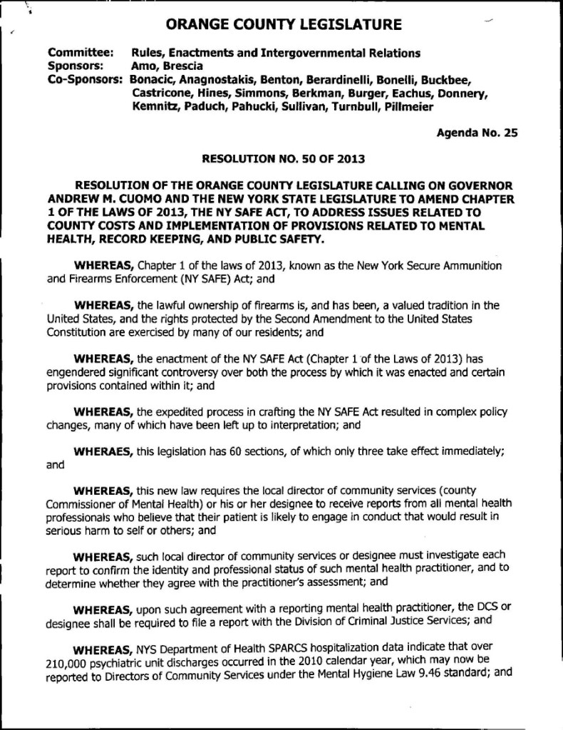 Orange county resolution 2